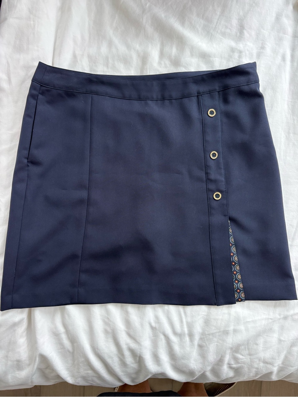 EP Pro Navy Mini Skirt with Eyelet Detail